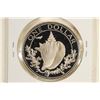 Image 2 : 1975 BAHAMAS SILVER PROOF DOLLAR .4466 OZ. ASW