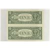Image 2 : 2-2003-A $1 FRN'S LOW CONSECUTIVE SERIAL 'S UNC