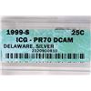 Image 3 : 1999-S SILVER DELAWARE QUARTER ICG PR70 DCAM