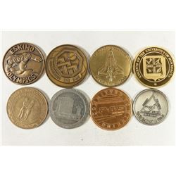 8 ASSORTED TOKENS