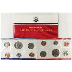 1987 US MINT SET (UNC) P/D (WITH ENVELOPE)