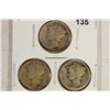 Image 1 : 1924 P/D/S MERCURY DIMES