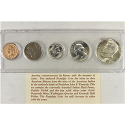 NOSTALGIC COIN SET INCLUDES INDIAN HEAD CENT,