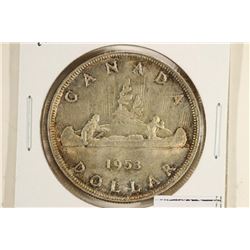 1953 CANADA SILVER DOLLAR AU+