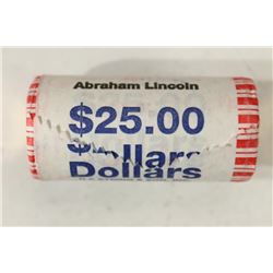 $25 ROLL FO 2010 ABRAHAM LINCOLN PRESIDENTIAL