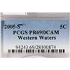 Image 3 : 2005-S WESTERN WATERS NICKEL PCGS PR69 DCAM