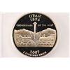 Image 1 : 2007-S SILVER UTAH QUARTER ICG PR70 DCAM
