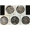 Image 1 : 5 ASSORTED CANADA TRADE DOLLARS UNC 1978