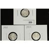 Image 1 : 3-1992 MEXICO 1/20 OZ. .999 FINE SILVER LIBERTADS