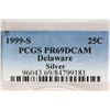 Image 3 : 1999-S SILVER DELAWARE QUARTER PCGS PR69 DCAM