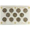 Image 1 : US WAR TIME SILVER NICKEL SET 11-35% SILVER