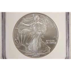 2007-W AMERICAN SILVER EAGLE NGC MS69