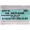 Image 3 : 2007-S SILVER WASHINGTON STATE QUARTER ICG PR70