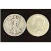 Image 1 : 1935-S WALKING LIBERTY HALF DOLLAR & 1964-D