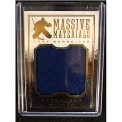 Cory Schneider 2014-15 Panini Anthology Massive Materials Game Worn Jersey