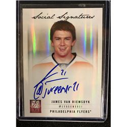 2011-12 Panini Elite Social Signatures James Van Riemsdyk Autographed Card Limited 6 of 10