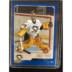 2003 O-Pee-Chee #340 Marc-Andre Fleury Rookie Hockey Card
