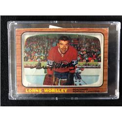 1966-67 TOPPS #2 GUMP WORSLEY SIGNED HOCKEY CARD W/ COA