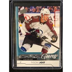 Tyson Jost 2017-18 Upper Deck #246 Young Guns Hockey Card