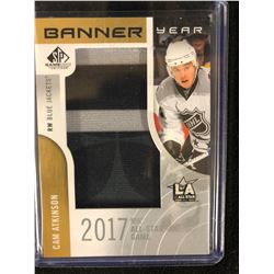 2017 NHL ALL-STAR GAME SP GAME USED BANNER YEAR CAM ATKINSON HOCKEY CARD