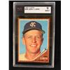 Image 1 : 1962 TOPPS #305 JERRY LUMPE (9 MINT) KSA GRADED