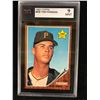 Image 1 : 1962 TOPPS #326 TOM PARSONS (9 MINT) KSA GRADED