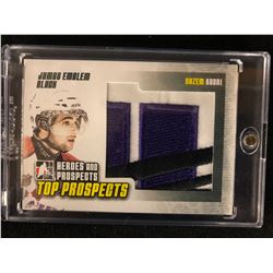 HEROES AND PROSPECTS JUMBO PATCH CARD NAZIM KADRI