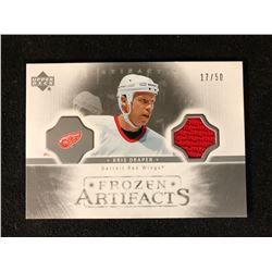 2005 Upper Deck Artifacts Frozen Kris Draper Detroit Red Wings Card