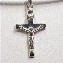 STERLING SILVER CROSS NECKLACE