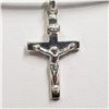 Image 1 : STERLING SILVER CROSS NECKLACE