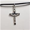 Image 2 : STERLING SILVER CROSS NECKLACE