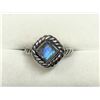Image 2 : STERLING SILVER LABRADORITE RING SIZE 8
