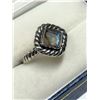 Image 3 : STERLING SILVER LABRADORITE RING SIZE 8