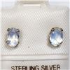 Image 1 : STERLING SILVER MOONSTONE EARRINGS