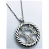 Image 2 : STERLING SILVER CUBIC ZIRCONIA NECKLACE