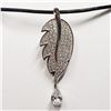 Image 1 : STERLING SILVER CUBIC ZIRCONIA NECKLACE