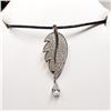 Image 2 : STERLING SILVER CUBIC ZIRCONIA NECKLACE