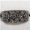 Image 1 : STERLING SILVER MARCASITE RING SIZE 8