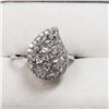 Image 1 : STERLING SILVER CUBIC ZIRCONIA RING SIZE 8.25