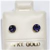 Image 1 : 14K YELLOW GOLD IOLITE EARRINGS