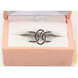 STERLING SILVER CUBIC ZIRCONIA RING SIZE 6.75