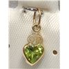 Image 1 : 14K YELLOW GOLD PERIDOT PENDANT