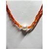 Image 2 : SILVER CARNELIAN FRESHWATER PEARL NECKLACE