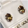 Image 2 : 10K WHITE GOLD CITRINE EARRINGS