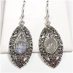 STERLING SILVER MOONSTONE EARRINGS