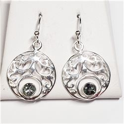 STERLING SILVER MYSTIC TOPAZ EARRINGS