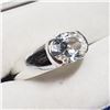 Image 2 : STERLING SILVER CUBIC ZIRCONIA RING SIZE 8