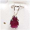 Image 1 : 14K YELLOW GOLD RUBY PENDANT