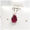 Image 2 : 14K YELLOW GOLD RUBY PENDANT