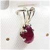 Image 3 : 14K YELLOW GOLD RUBY PENDANT